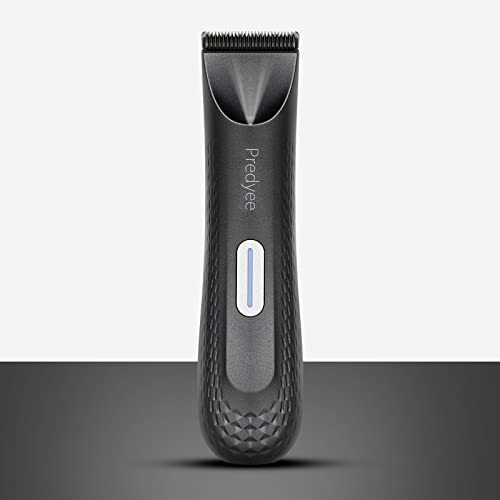 Manscape Trimmer for Men - IPX7 Waterproof Ball/Body Trimmer w/LED Light & Ceramic Blade, 120Min Groomer for Pubic/Groin/Chest, USB-C Fast Charge, No Nicks, Gifts for Him Dad Husband