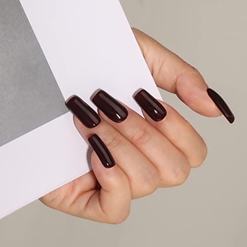 MAYCHAO 15ML Gel Nail Polish 1Pc Deep Cherry Red Nail Polish Soak Off UV LED Blood Red Nail Gel Polish Nail Art Starter Manicure Salon DIY at Home, 0.5 OZ