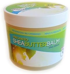 Shea Butter Balm - All-Natural Moisturizing Skin Care | Unscented, 12 oz Tub