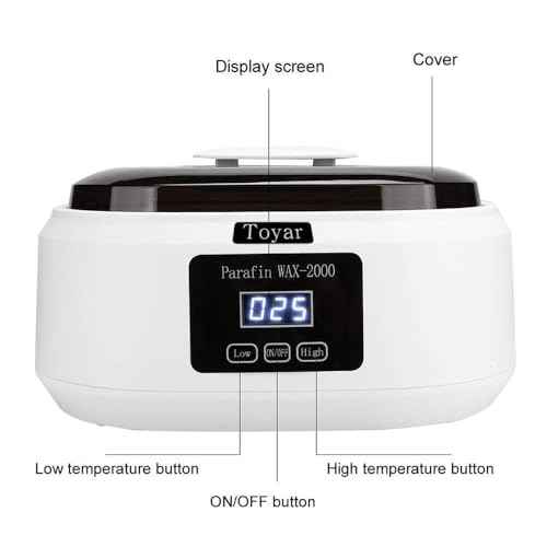 Paraffin Wax Machine for Hand and Feet£¬Touchscreen Paraffin Wax Warmer with 1.98lb Wax Moisturizing Paraffin Spa Wax Bath Kit, Large Capacity at Home for Smooth and Soft Skin£¨White£©