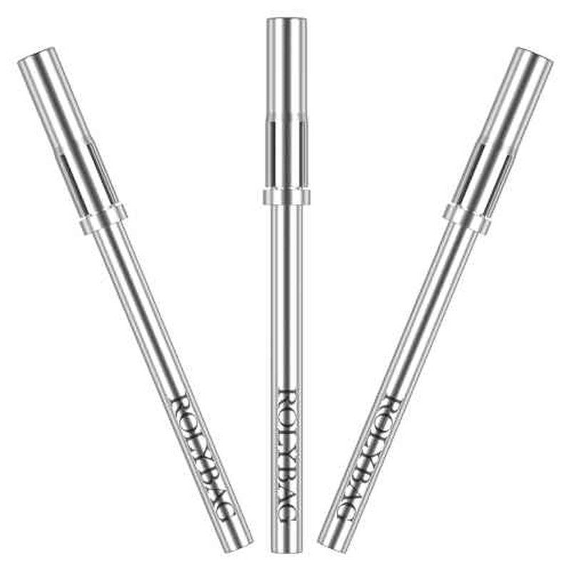 Rolybag Mandrel Nail Drill Bit, Mandrel Bit for Small Sanding Bands, 3/32'' Easy Off Mini Mandrel Bit for Nails, Suitable for Acrylic Nails Gel Manicures, Silver Mandrel Drill Bit 38mm x 3.1mm
