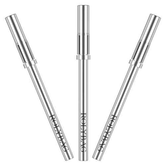 Rolybag Mandrel Nail Drill Bit, Mandrel Bit for Small Sanding Bands, 3/32'' Easy Off Mini Mandrel Bit for Nails, Suitable for Acrylic Nails Gel Manicures, Silver Mandrel Drill Bit 38mm x 3.1mm