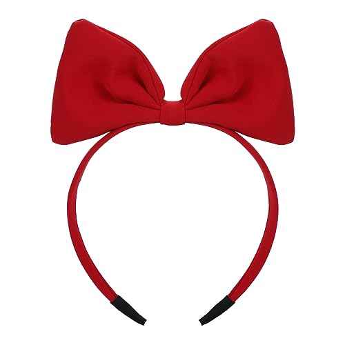 Bow Headbands Red Bowknot Hair Band Fashion Cute Hair Hoop Big Bowknot Headdress Perfect Hair Accessories for Women Girls Party Cosplay