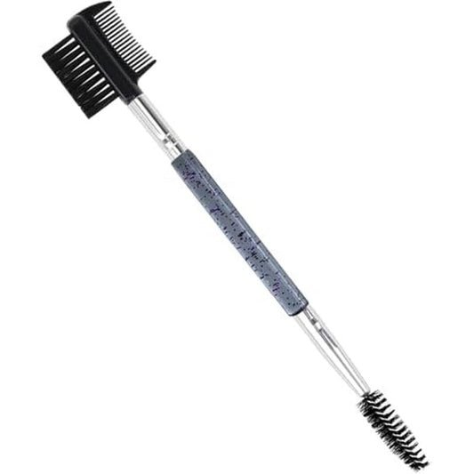 3 Head Eyebrow Eyelash Shaper Eyelash Comb Double Head Brush Makeup Grooming Tool cosmetic with 3 Different Spoolie Brushes for Separating Lashes, Eliminating Mascara Clumps, Grooming and Shaping Brow