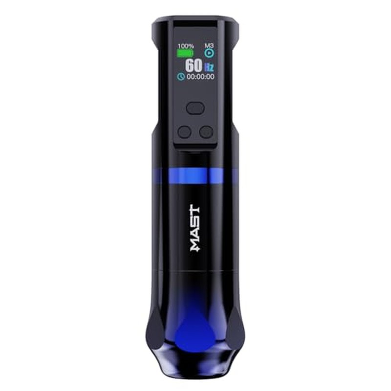 Mast Hertz Wireless Pro Tattoo Pen Machine, Adjustable Frequency 3HZ - 150HZ Tattoo Gun