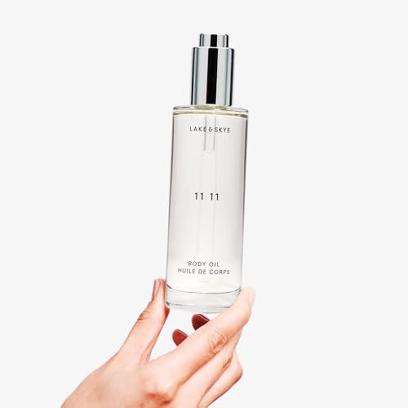 Lake & Skye 11 11 Body Oil, 3.4 fl oz (100 ml), Hydrating with Vitamin E & Almond Oil - Sheer & Uplifting Scent