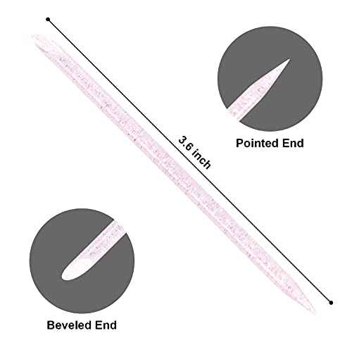 Vaincre 100 PCS Disposable Nail Stick Cuticle Pusher bulk, Double Sided Cleaning Cuticle Stick, Manicure and Pedicure Tool (Pink)