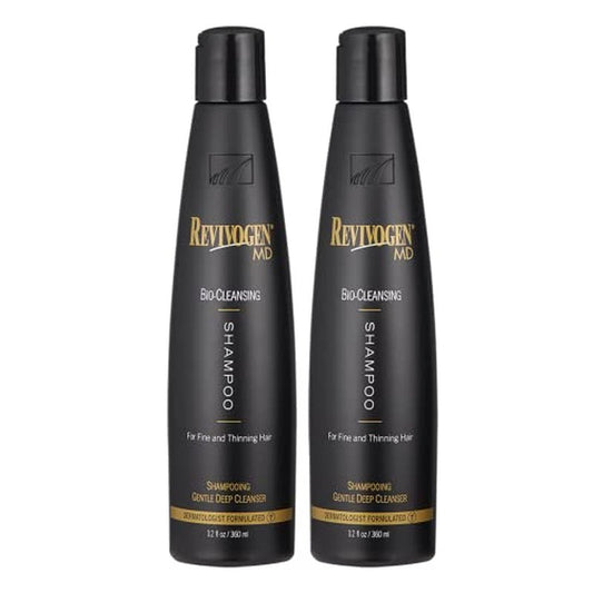 Revivogen MD Bio-Cleansing Shampoo for Thinning Hair, DHT Blocker Shampoo, Hair Loss Shampoo, Shampoo Thinning Hair, Soothes Scalp, Routine Shampoo for Women/Men Hair Loss, Hair Shampoo, 12oz, 2pk