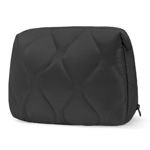 Makeup Bag, Wide-open Cosmetic Bag, Toiletry Bag for Women, Travel Essentials Organizer, Compact Lightweight for Daily Use