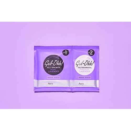 AVRYBEAUTY Gel-Ohh Jelly Spa Bath 3 Pack, Lavender Infused, Lavender Scented, Pedicure, Salon Services, Jelly Pedicure, Pedicure at Home, DIY Pedi