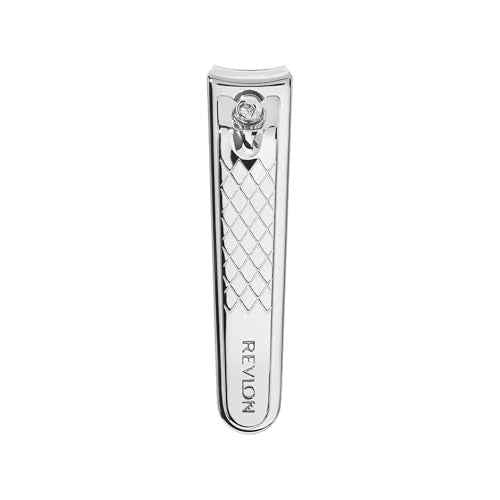 Revlon Compact Nail Clipper, Small Mini Design, Perfect for Travel, Use to Trim Fingernails and Toenails, Stainless Steel, 1 Count