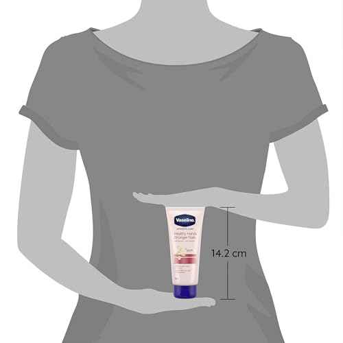 Vaseline Lotion, Healthy Hands Stronger Nails with Keratin 3-Pack ? Intensive Care Hand Lotion with Petroleum Jelly, 3.4 Oz Ea