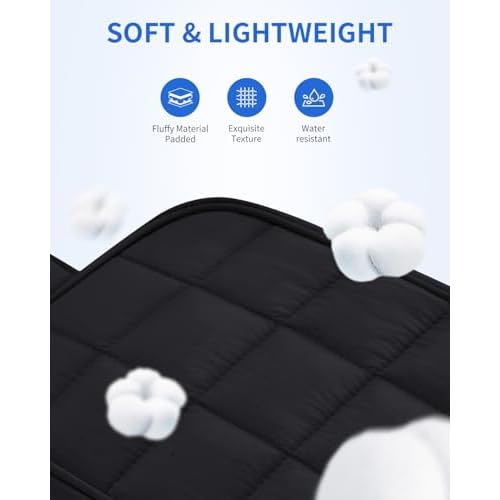 Narwey Puffy Travel Toiletry Bag for Traveling Women Girl, Travel Bag for Toiletries, Cute Travel Makeup Bag Organizer, Quilted Cosmetic Bag Make Up Skincare Medicine Bags