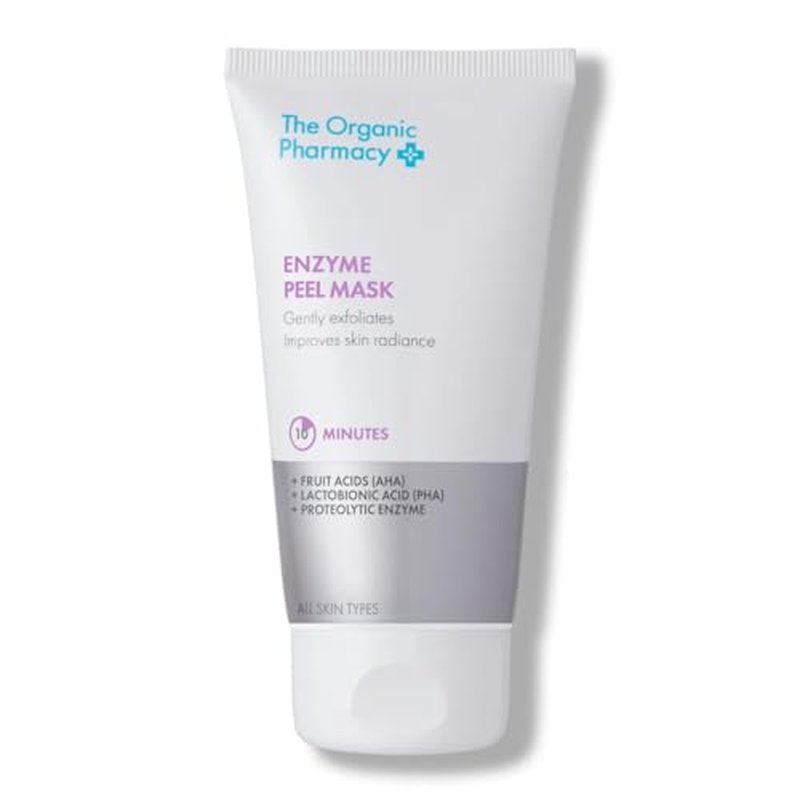 The Organic Pharmacy Enzyme Peel Mask with Vitamin C & Papaya, Nourishes Skin While Exfoliating to Reduce Acne and Fine Lines 2.03 fl. oz. / 60 ml