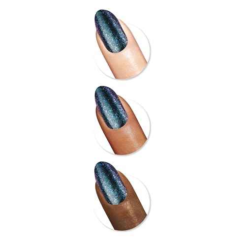 Sally Hansen Insta-Dri Nail Polish Top Coat | Quick Dry, Long Lasting, Streak-Free Shine, Sheer | Illusion | Shimmery White Nail Polish