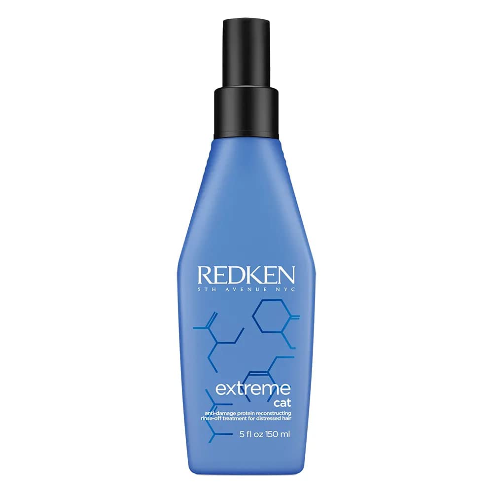 Redken Extreme Cat Anti-Damage Protein Reconstructing Treatment | For Distressed Hair | Strengthens Hair & Adds Shine | With Ceramide | 5 Fl Ounce