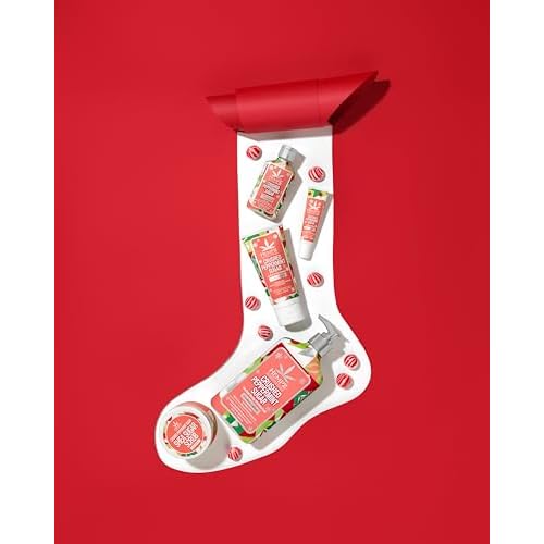 Hempz Crushed Peppermint Sugar, Sugar Body Scrub, Holiday Gift for Men and Women, 4 oz