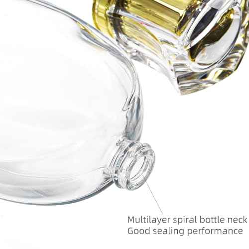 6 Pack Refillable Spray Perfume Bottle, 50ml/1.7 OZ Empty Glass Perfume Atomizer Bottle, Travel Size Refill Bottle for Perfume, Refreshing, Breathing Spray