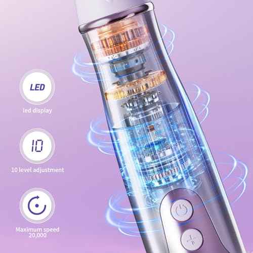 Aleanu Professional Manicure Pedicure Kit - 10 Speeds Cordless Nail Drill?Rechargeable Pedicure Tools for feet, Nail Drill for Thick Nail Toenail Cuticle Women Men Baby Pets(Purple)