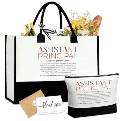 Linen Tote Cosmetic Bag Set Thank You Appreciation Mother's Day Birthday Gifts for Women