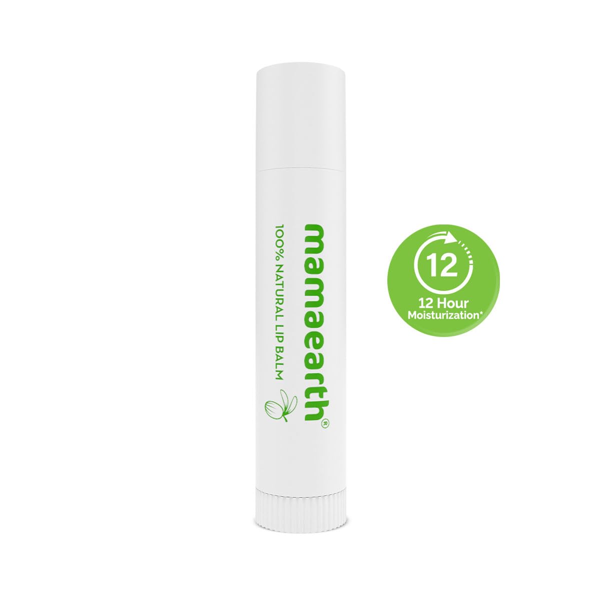 Mamaearth Nourishing Lip Balm with Vitamin E & Shea Butter | 100% Natural Lip Care | Deep Moisturization & Soft Lips | 0.14 oz (4 g)