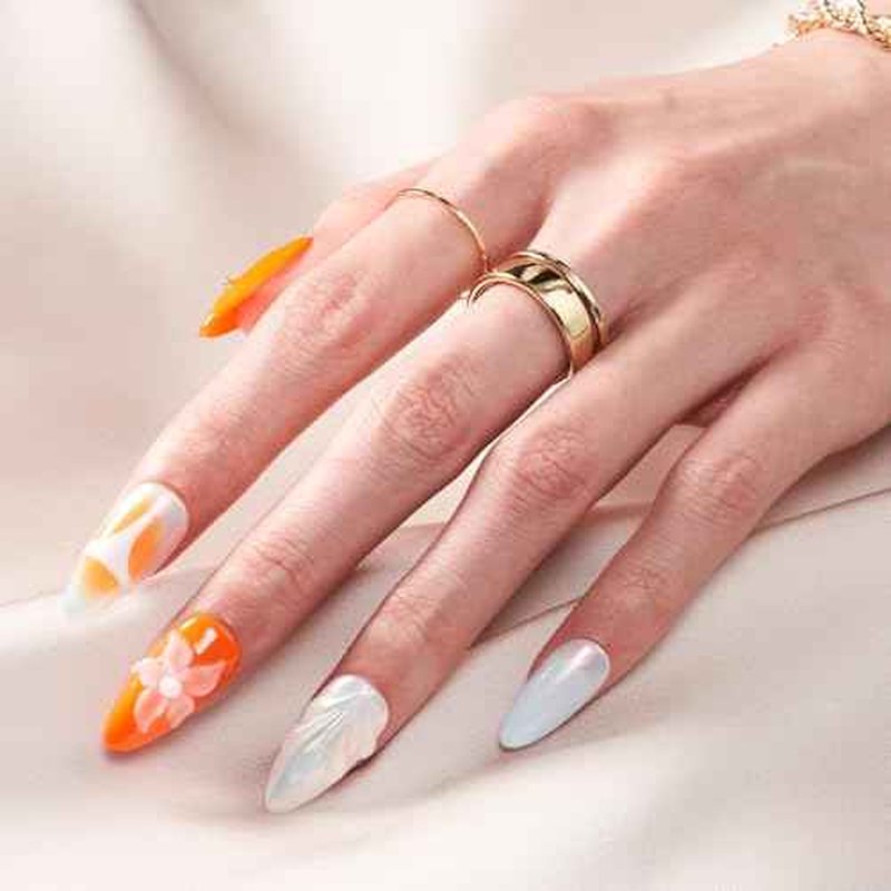Quaferen Almond Nail Tips Short: 504pcs Pre-shape Acrylic Fake Nails Tips Almond Shape - 12 Sizes Soft Gel Full Cover Clear Gelly Press on False Tip for Nail Extension Salon Home