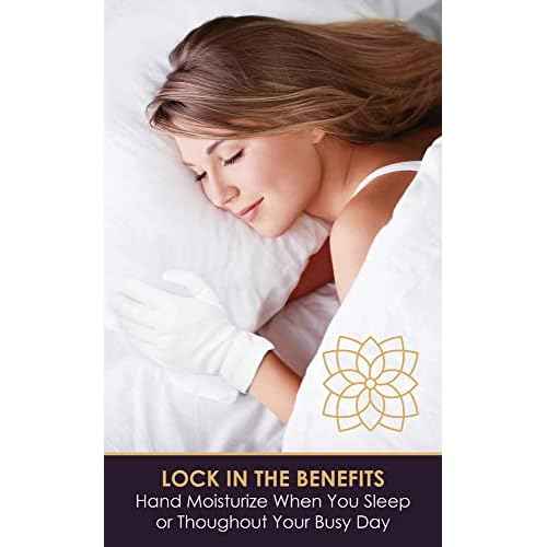 White Gloves Large (10 pair) - Cotton Gloves for Eczema, Cotton Gloves for Dry Hands, White Cotton Gloves for Women, Spa Glove, Lotion Glove, Sleeping Glove