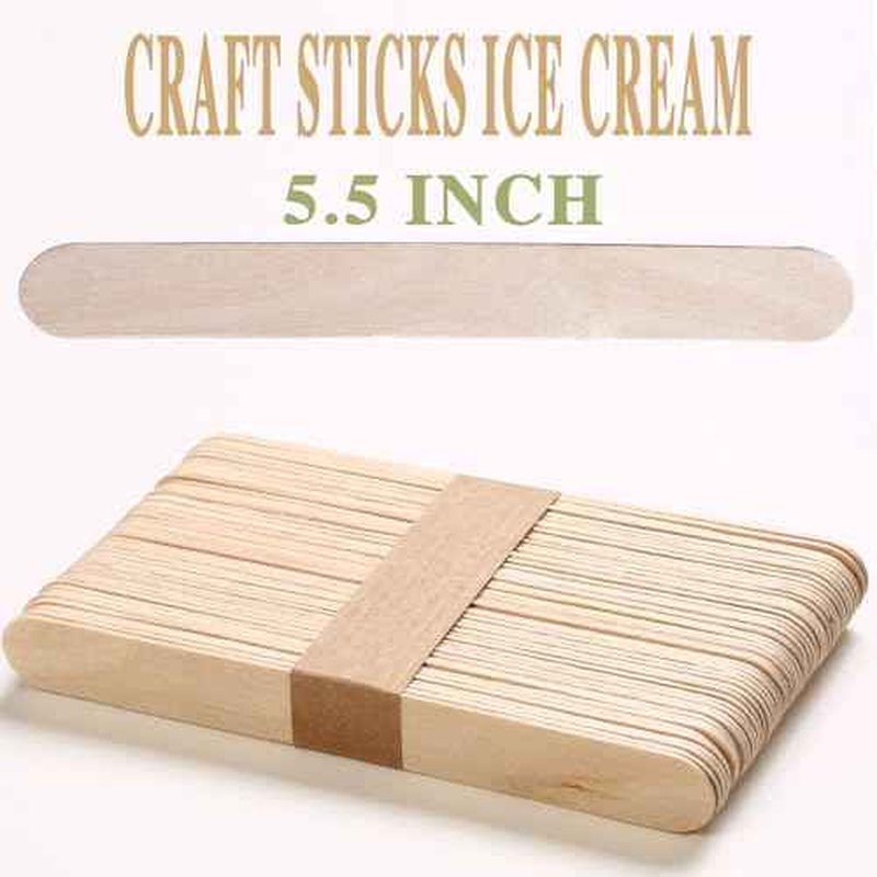 150PCS Waxing Sticks for Hair Removal - Borogo 5.5 inch Premium Splinter-Free Wooden Sticks for Waxing, Wax Stick for Body and Face Waxing