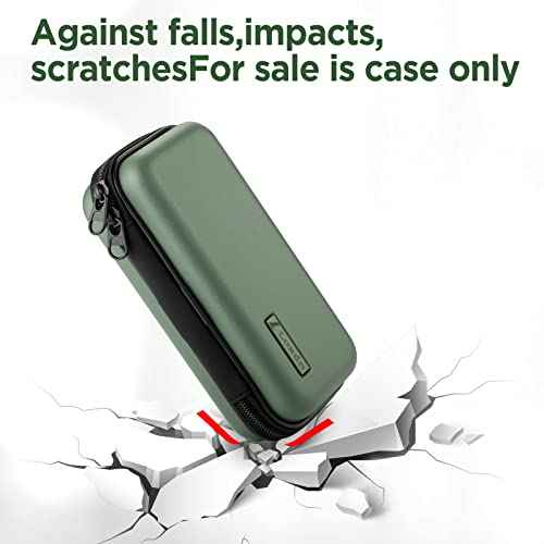 EVA Hard Case for Meridian/MANSPOT Shaver Groin & Body Hair Trimmer - Men's Grooming Organizer Storage Bag for Electric Razor and Accessories - Case Only (Green)