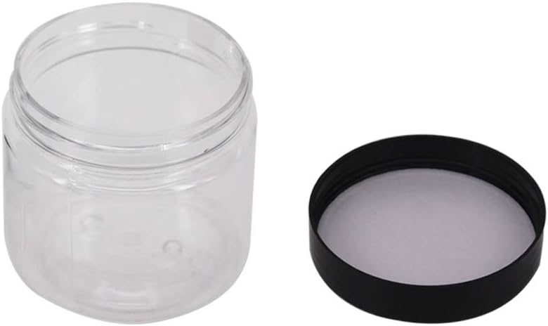 Clear Plastic Slime Jars - 48 Pack 2 OZ (55ml) Containers with Lids & Labels | Ideal for Cosmetics, Makeup, Organization