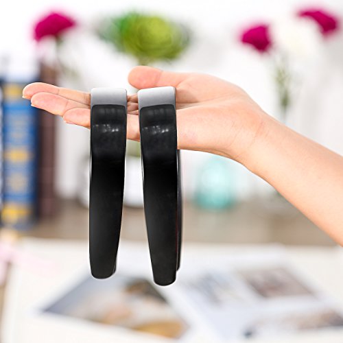 HESTYA 20 Pcs 1 Inch Black Plastic Headbands for Women Plain Craft Hairband with Teeth DIY Hair Accessories Headwear for Graduation Halloween Christmas