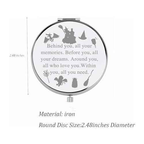 FEELMEM Witch Musical Inspired Gift Behind You All Your Memories Compact Makeup Mirror Witch Musical Lover Gift