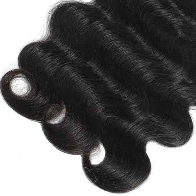 Augfst Brazilian Virgin Human Hair Bundles 10 12 14 Inch Body Wave Bundles Human Hair Natural Color Inch 12A Unprocessed Sewn In Quick Weave for Black Women