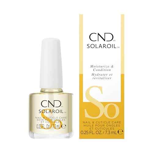 CND SolarOil Cuticle Oil, Blend Of Jojoba, Vitamin E, Rice Bran & Sweet Almond Oils, Moisturizes & Conditions