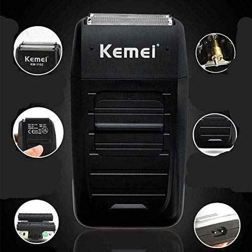 kemei Men's Reciprocating Cordless Razor Razor Electric Rechargeable Razor Precision Beard Sideburn Trimmer Razors Twin Blade Multifunction Grooming Razor¡¦