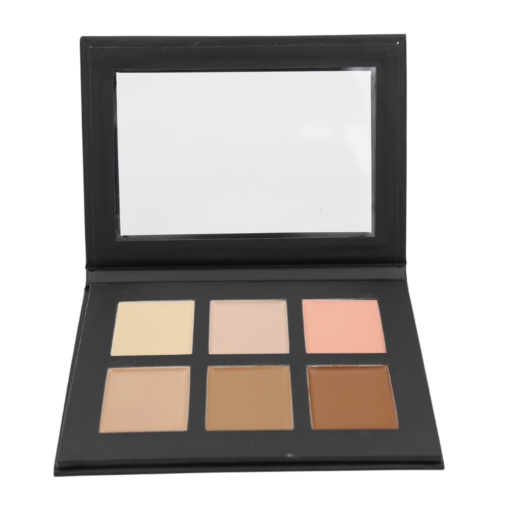 Mesvol 6 Color Contour Highlighting Makeup Kit Cream Matte Contouring Foundation Concealer Palette