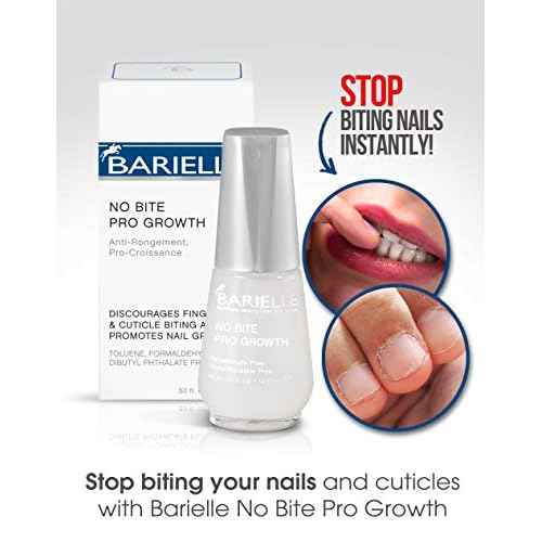 Barielle No Bite Pro Growth, 0.5 Ounce - Nail Biting Prevention Treatment for Adults & Children, Stops Nail Biting - MADE IN USA