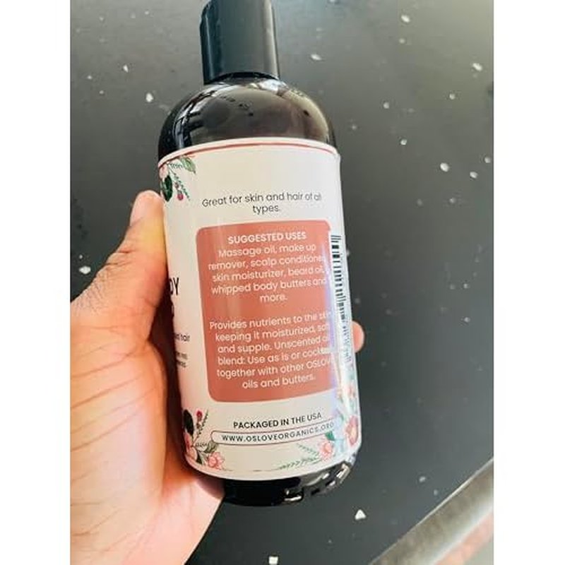 Organic Face and Body Oil Unique blend of 12 virgin organic carrier oils | Use as is or for making lotions, body butters, serums, soaps-12 oz (12)