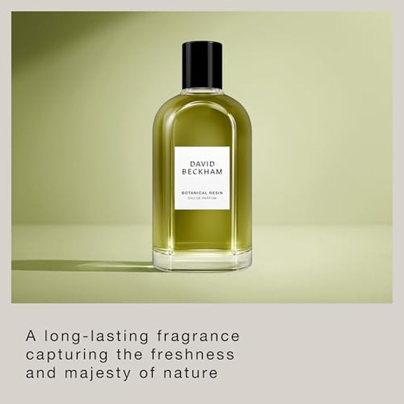 David Beckham Collection Botanical Resin Eau de Parfum 3.3 fl oz (Pack of 1), Notes of Grapefruit, Ginger, and Sandalwood, Men's Fragrance, Long Lasting, Everyday Fragrance, Travel Size