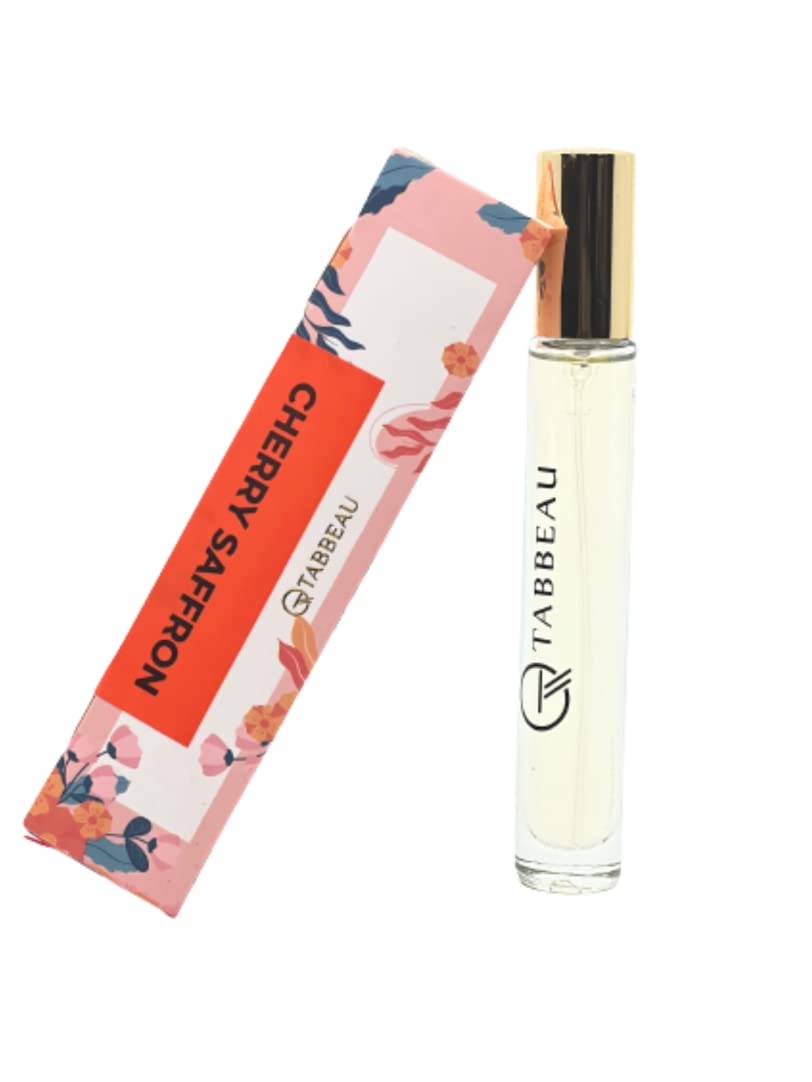 Cherry Saffron Eau De Parfum - Unisex Handmade Fragrance with Natural Ingredients | Travel Size 10ml