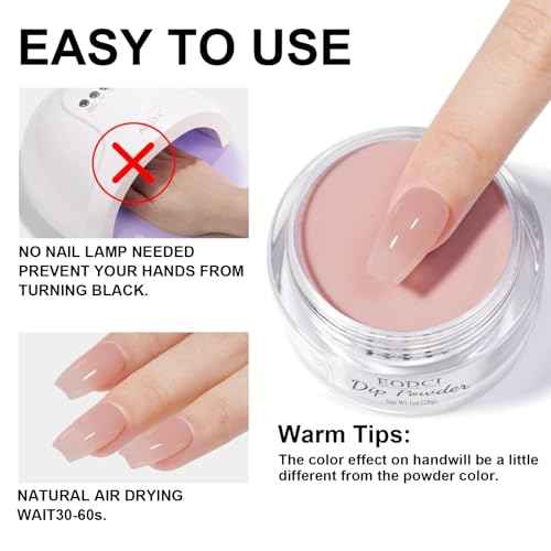 Nail Dip Powder Colors, Butterfly Glitter Silver - DIY Nail Art Starter Kit - No Lamp Needed - 1 oz