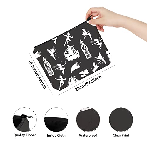TSOTMO Fairytale Fans Cosmetic Bag Movie Merchandise Makeup Bag Cartoons Bag Gift For Women (peter pan)