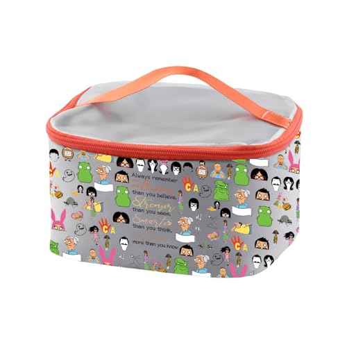 PXTIDY Comedy Cartoon TV Show Merchandise Gifts Belcher cosmetic Bag Couple Gifts Burgers Style Gift For Bob's Fans