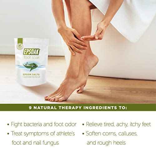 Tea Tree Oil Foot Soak with Epsoak Epsom Salt - 2 Pound Value Bag - Made in The USA