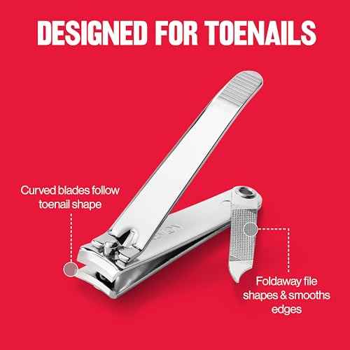 Revlon Nail Clipper, Gifts for Men & Women, Stocking Stuffers, Nail Care Tools, Curved Blade & Foldaway Nail File for Trimming & Grooming, Easy to Use (Pack of 1)