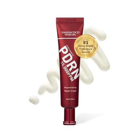 SWANICOCO PDRN Rejuvenating Repair Cream, 99.9% Pure Salmon DNA, Bakuchiol, Cica Exosome & Niacinamide, Anti-Aging, Wrinkle Care, Firming & Glow, Holiday Gift, Stocking Stuffer, 40ml / 1.35 fl oz