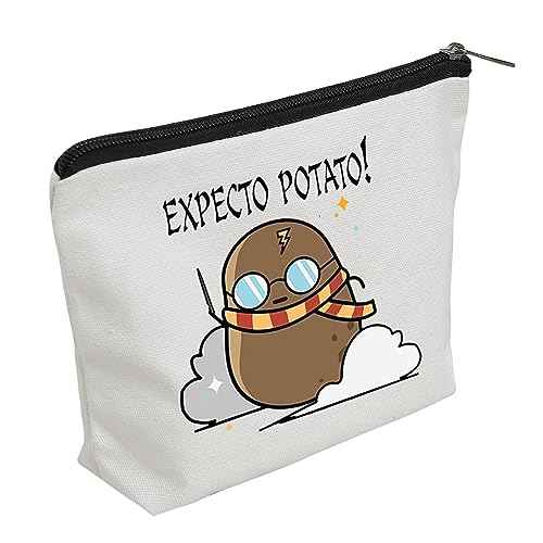 WZJHCL Magic World Makeup Pouch Bag Magic Movie Fans Gift Expecto Potatoes Cosmetic Kit Bag Potato With Magic Wand Storage Pouch Bag (Potato)