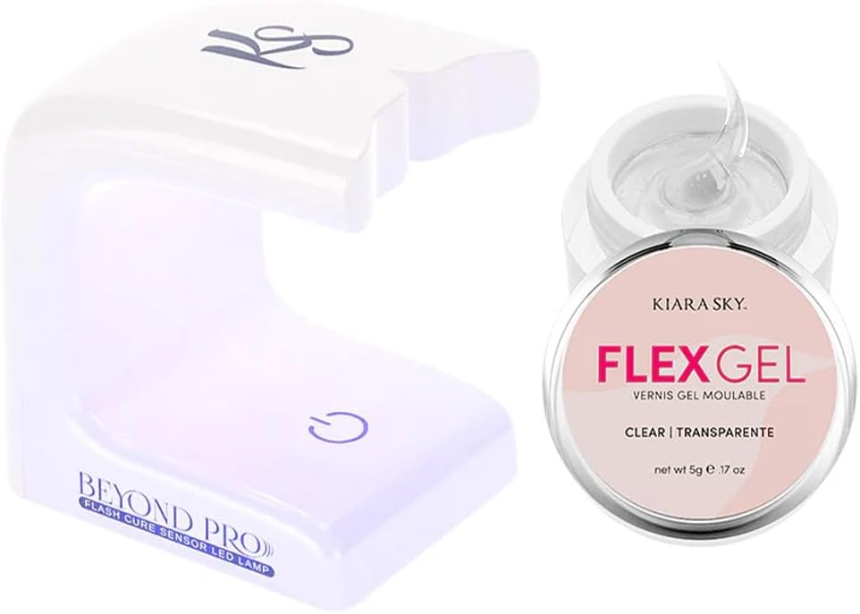 Kiara Sky Flex Molding Gel & Mini LED Lamp Bundle | Professional Nail Kit