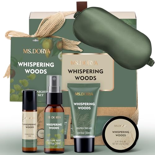 Spa Gift Baskets for Women - Christmas Gifts for Women Mom Wife, 5 Pcs Relaxing Self Care Gifts Set, Ideal Birthday Anniversary Gifts for Her Sister Girlfriends Daughter at Home Bedroom