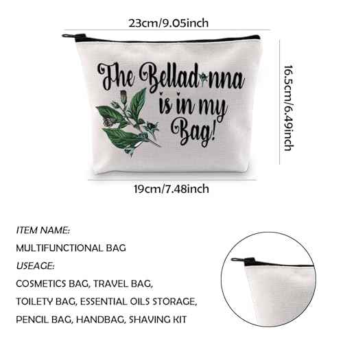 WCGXKO Movie Inspired Movie Makeup Bag Witchcraft Witchy Bag for Women (Bel)